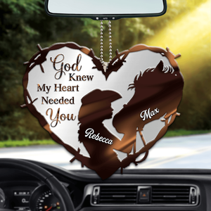 Personalized Horse Girl God Knew My Heart Ornament