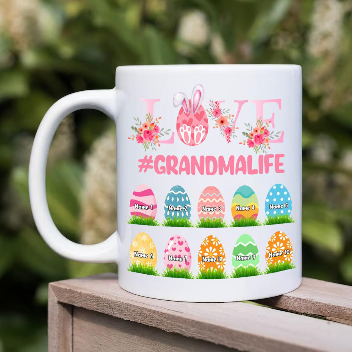 Personalized Love Grandma Easter Mug