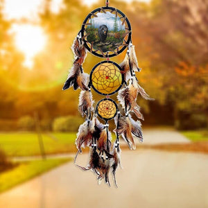 Native American Wolf Dreamcatcher