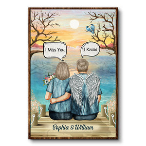 Still Talk About You Widow Middle Aged Couple - Memorial Gift - Personalized Custom Canvas Print