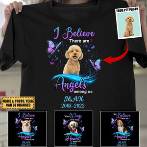 Angel Among Us Butterfly Memorial Photo Personalized T Shirt