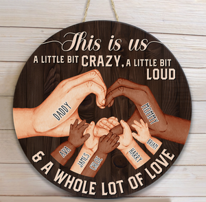 Personalized Round Wood Sign This Is Us