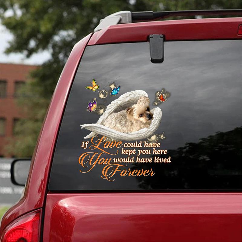 Yorkshire terrier Sleeping Angel Lived Forever Decal