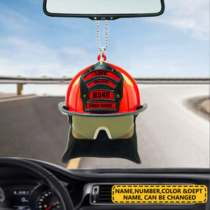 Personalized Firefighter Helmet Ornament-Gift For Firefighter