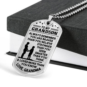 To My Grandson 2-Necklace