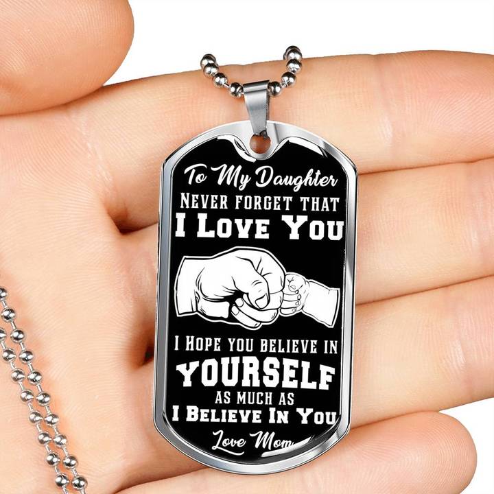 Never Forget I Love You-Love Mom-Necklace