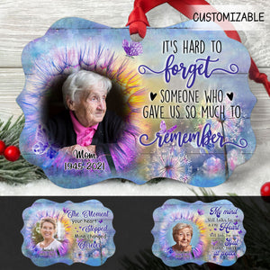 Dandelion Butterfly It's Hard To Forget Someone Personalized Memorial Gift Ornament