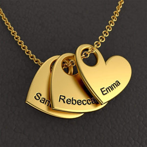Mother's Day Gift Personalized Love Heart Pendant Necklace