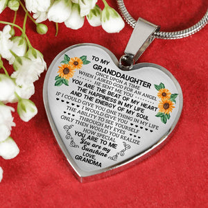 To My Granddaughter - Heart Necklace