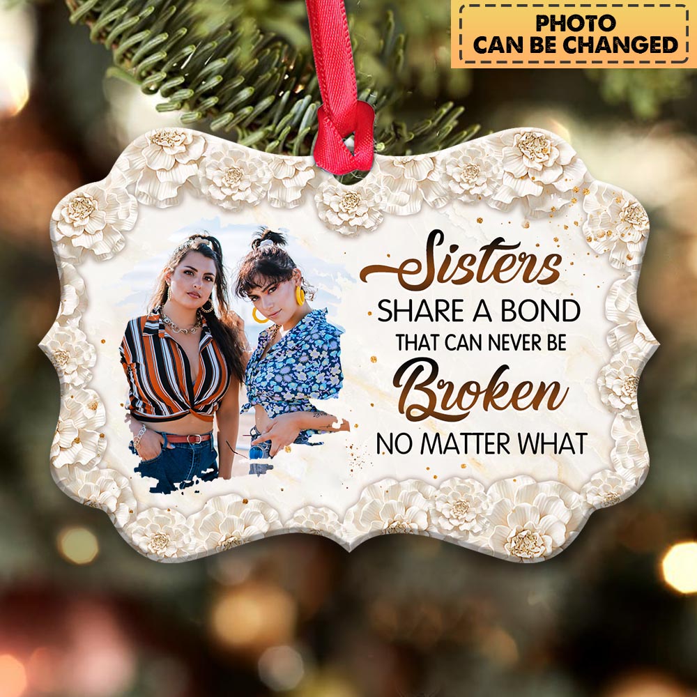 Sister Angel A Bond That Can Never Be Broken Personalized Ornament