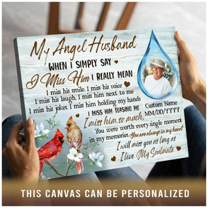 Gift Ideas For Loss Of Husband Sympathy Gift Personalised Memorial Canvas Prints
