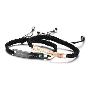 Personalized Braided Rope Mutual Attraction Couple Bracelets