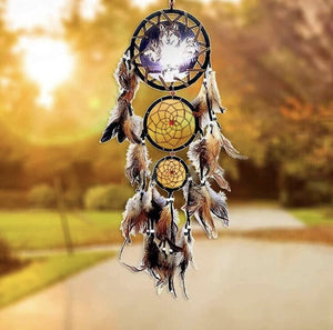 Native American Wolf Dreamcatcher