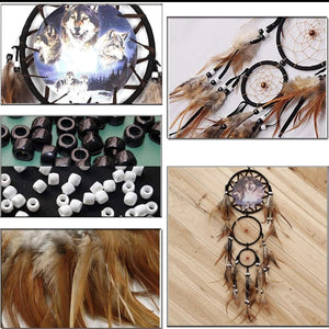 Native American Wolf Dreamcatcher