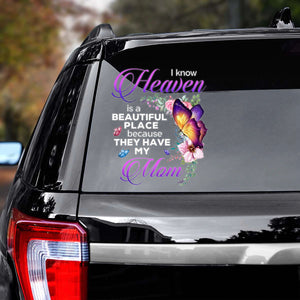 My Loved in Heaven Memorial Personalized Car Decal