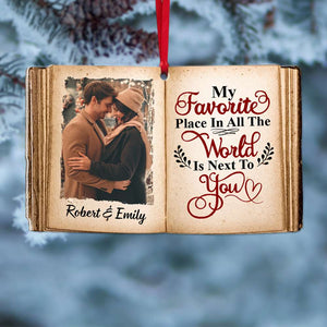 Personalized Couple My Favorite Place Is Next To You Ornament