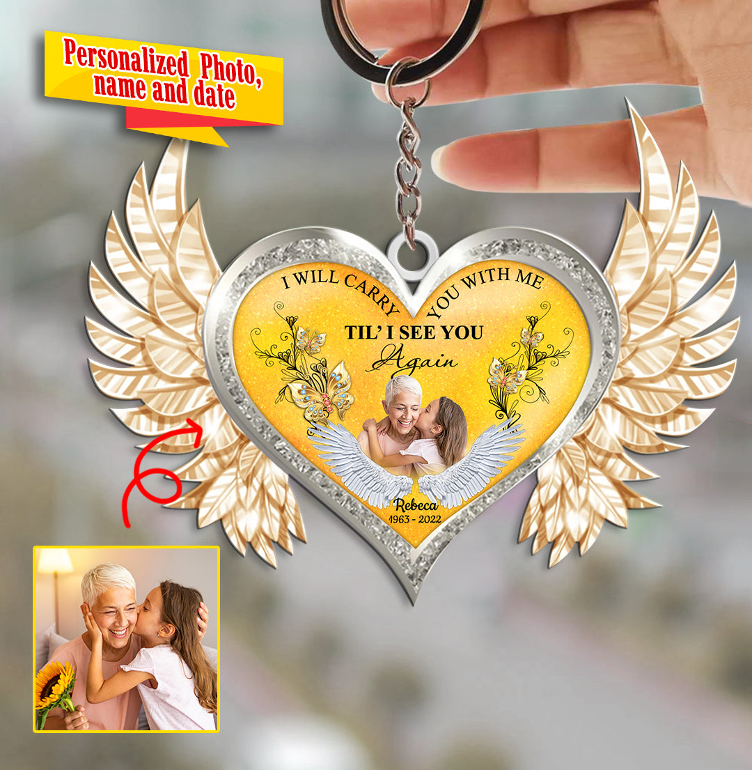 Till I See You Again Memory Personalized Keychain