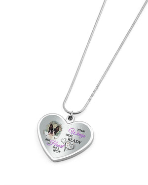 Boston Your Wings Metallic Heart Necklace