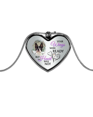 Boston Your Wings Metallic Heart Necklace