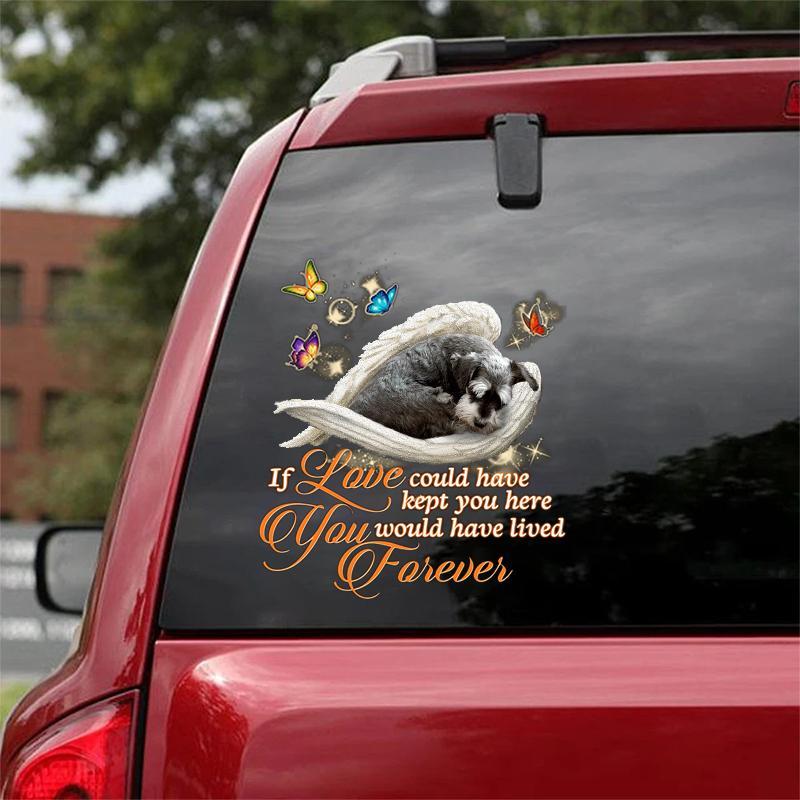 schnauze Sleeping Angel Lived Forever Decal