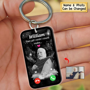 Personalized The Call I Wish I Could Make Memorial Keychain